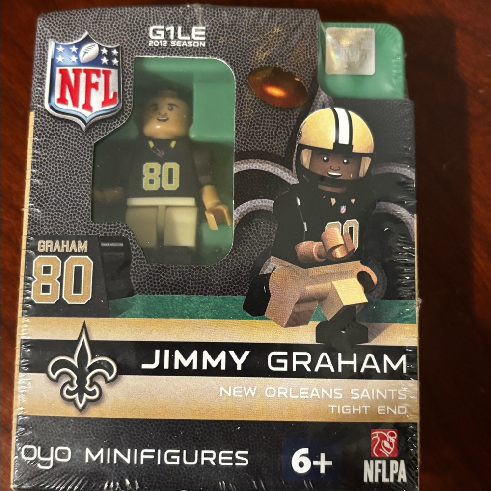 NWT Sealed NFL NFLPA OYO. New Orleans Saints Mini Jimmy Graham #80 Minifigure